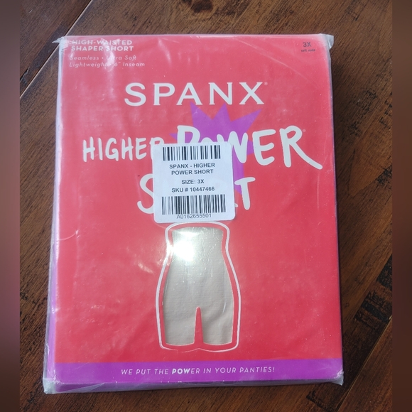 SPANX Other - Spanx Higher Power Short High-Waisted Shaper Short 6" Inseam Soft Nude Size 3X